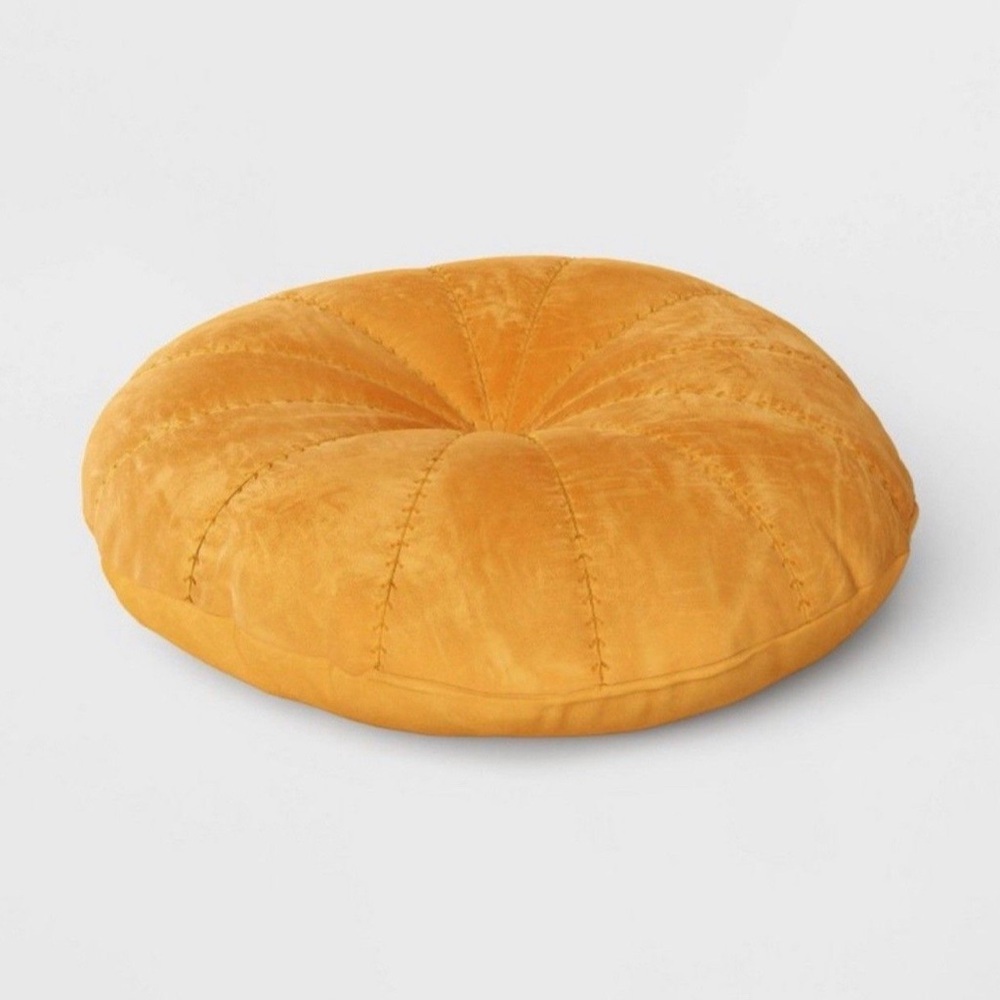 Threshold 16” Round Velvet Quilted Decorative Throw Pillow - Target